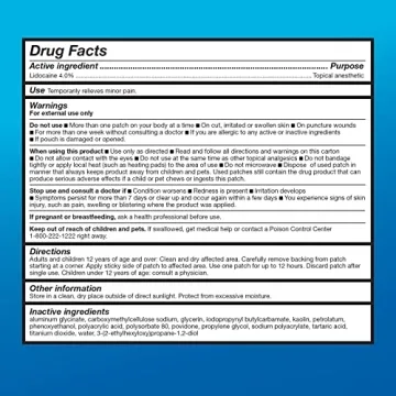 Amazon Basic Care Maximum Strength Lidocaine Patch 15-Count