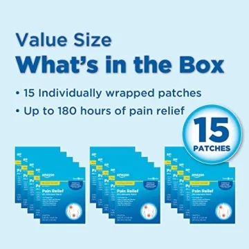 Amazon Basic Care Maximum Strength Lidocaine Patch 15-Count