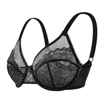 Comfortable Full Coverage Lace Minimizer Bra