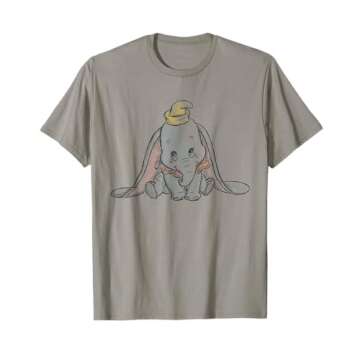 Official Disney Classic Dumbo Baby Elephant T-Shirt for All Ages