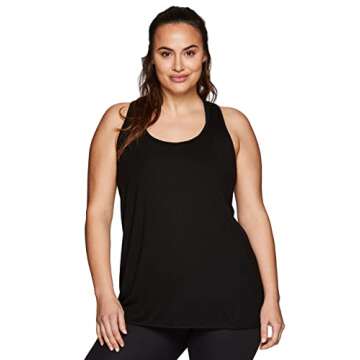 RBX Active Women's Plus Size Twisted Back Yoga Tank Top