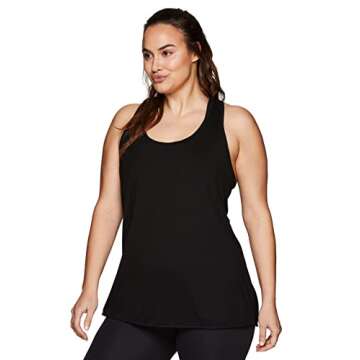 RBX Women's Plus Size Flowy Yoga Workout Tank Top