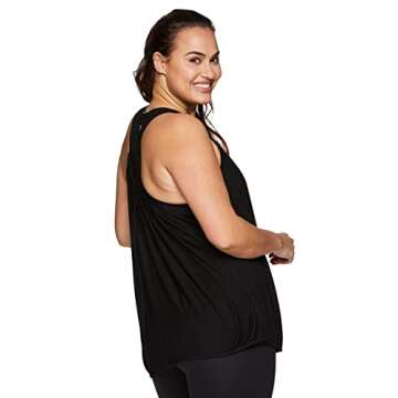 RBX Women's Plus Size Flowy Yoga Workout Tank Top