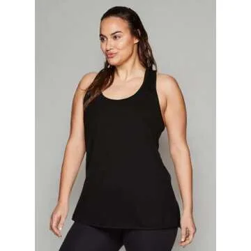 RBX Women's Plus Size Flowy Yoga Workout Tank Top