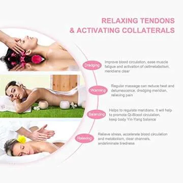 airogym 4 Pack Gua Sha Scraping Massage Tool, Natural Stone Gua Sha Board for Face and Body, Facial Tool Set for SPA Acupuncture Therapeutic Massage, Relieve Stress & Pain Treatment