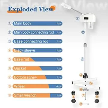 Zguooo Professional Facial Steamer for Home and Salon