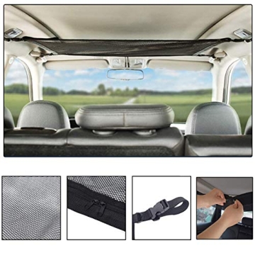 Adjustable Overhead Cargo Net for Vehicles - Durable Storage Solution