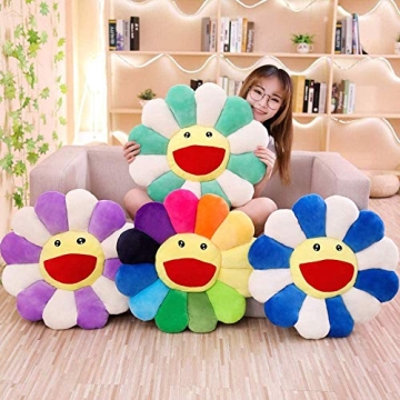 Colorful TEFU Flower Plush Pillow | Soft & Comfortable Decor