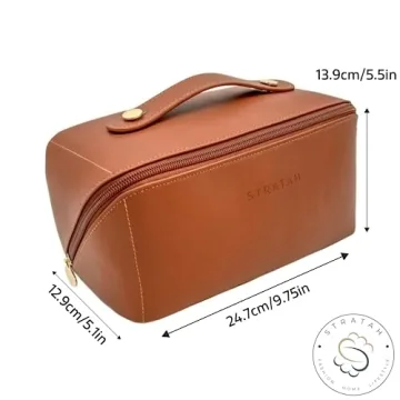 Large Capacity Travel Cosmetic Bag - Stylish Organization Solution