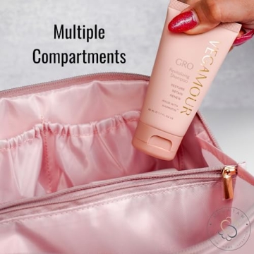 Large Capacity Travel Cosmetic Bag - Stylish Organization Solution