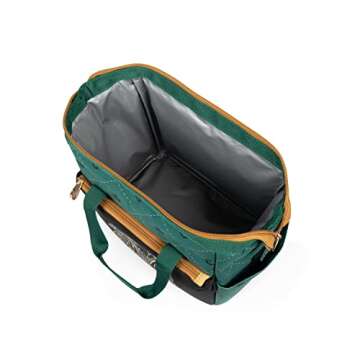 PICNIC TIME Harry Potter Slytherin On The Go Lunch Cooler, Soft Cooler Lunch Box, Insulated Lunch Bag, (Black with Green Accents)