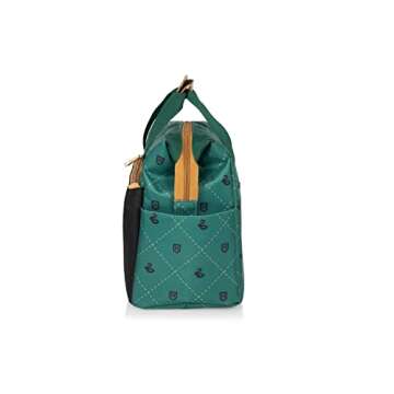 PICNIC TIME Harry Potter Slytherin On The Go Lunch Cooler, Soft Cooler Lunch Box, Insulated Lunch Bag, (Black with Green Accents)