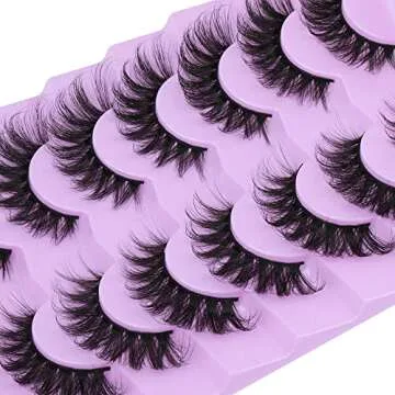 JIMIRE Fluffy Cat Eye Mink Lashes for Glamorous Look