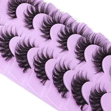 JIMIRE Fluffy Cat Eye Mink Lashes for Glamorous Look