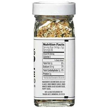 Trader Joe's Everything but The Bagel Sesame Seasoning Blend (Pack of 2)