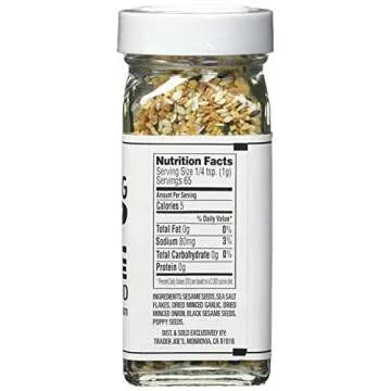 Trader Joe's Everything but The Bagel Sesame Seasoning Blend (Pack of 2)