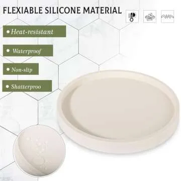 Elegant Silicone Bathroom Tray for Decor & Organization