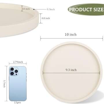 Elegant Silicone Bathroom Tray for Decor & Organization