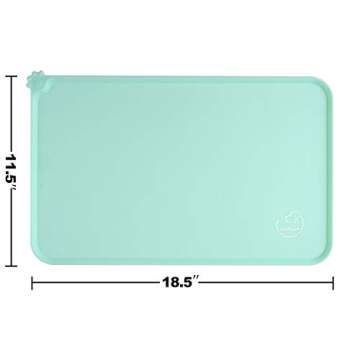 Juqiboom Non Slip Pet Feeding Mats - Easy Clean & Waterproof
