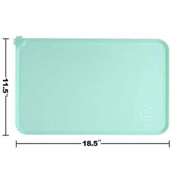 Juqiboom Non Slip Pet Feeding Mats - Easy Clean & Waterproof