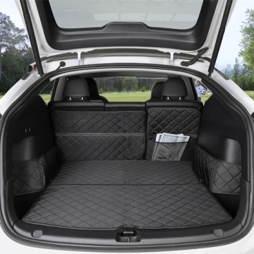 Topfit for Tesla Model Y Trunk Mats Cargo Liner Waterproof Dog Car Seat Covers Protector All-Weather...