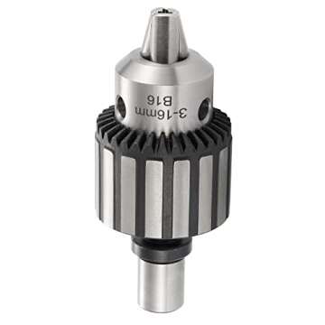 Eumtenr HD Chuck HEAVY DUTY 5/8" (16mm) Magnetic Drill Chuck with 3/4" Weldon Shank Adapter Key Type Chuck Converter Tool for Drill Press (B16)