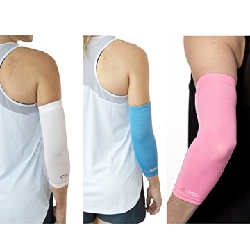 Copper Compression Elbow Sleeve for Pain Relief and Support