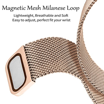 Joyozy Magnetic Apple Watch Band with Bling Case