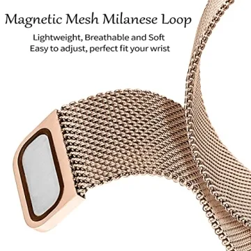 Joyozy Magnetic Apple Watch Band with Bling Case