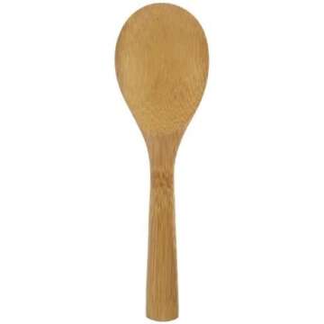 JapanBargain 3669, Rice Spoon Rice Paddle Bamboo Rice Scoop Cooking Spatula for Non Stick Cookware