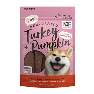 Pet Jerky Factory Premium Turkey and Pumpkin 5 oz. Dog Jerky Treats | 100% Human Grade | USA Made | ...