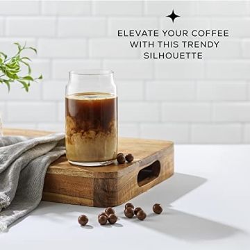 JoyJolt Beer Can Glasses Set of 6 - Unique Drinking Tumblers