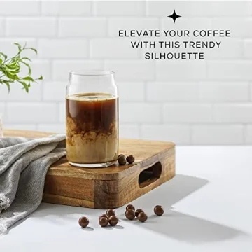 JoyJolt Beer Can Glasses Set of 6 - Unique Drinking Tumblers