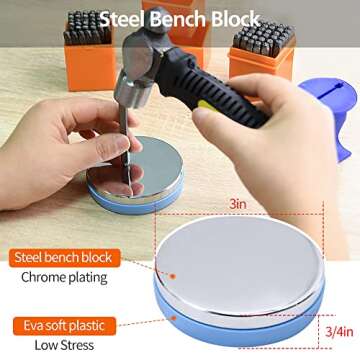 Complete 74pcs Metal Stamping Kit for Creative Crafts