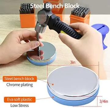 Complete 74pcs Metal Stamping Kit for Creative Crafts