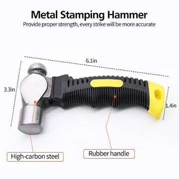 Complete 74pcs Metal Stamping Kit for Creative Crafts