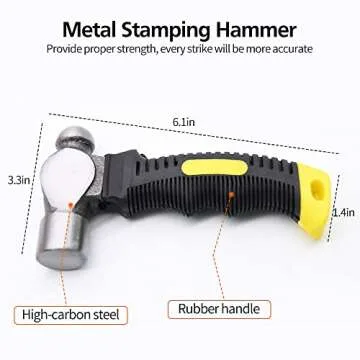 Complete 74pcs Metal Stamping Kit for Creative Crafts