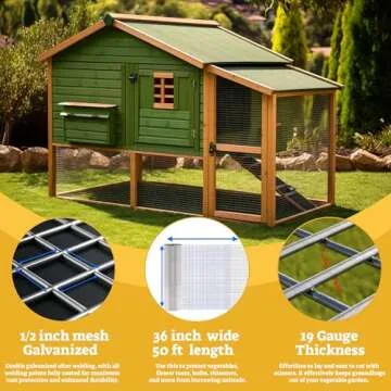 HORCH Hardware Cloth Galvanized Wire Mesh Roll for All Projects