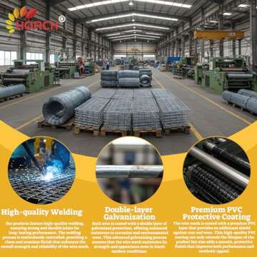 HORCH Hardware Cloth Galvanized Wire Mesh Roll for All Projects