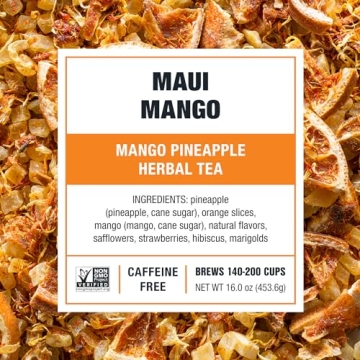 Tiesta Tea Maui Mango Herbal Tea Loose Leaf Blend