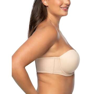 Vanity Fair Women's Beauty Back Smoothing Strapless Bra - Ultimate Comfort & Style