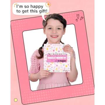 Mio Angle Bracelet Making Kit for Beginner 5000Pcs Preppy Polymer Friendship Bracelet Making with Charms Kit for Jewelry Making DIY Arts and Crafts Birthday Gifts Toys for Kids Age 6-13