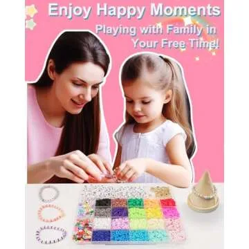 Mio Angle Bracelet Making Kit for Beginner 5000Pcs Preppy Polymer Friendship Bracelet Making with Charms Kit for Jewelry Making DIY Arts and Crafts Birthday Gifts Toys for Kids Age 6-13
