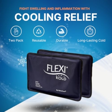 FlexiKold Gel Ice Packs for Pain Relief - Reusable Comfort