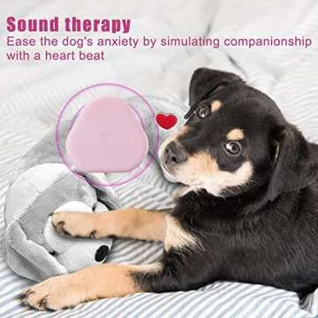 Moropaky Hearbeat Toy for Dog Anxiety Relief Behavioral Training Aid Toy, Grey