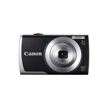 Canon PowerShot A2500 16.0 MP Digital Camera with 5X Optical Zoom and 720p HD Video Recording (Black)