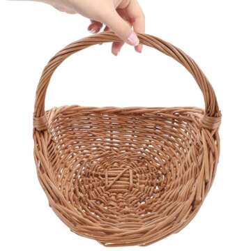 Picnic Basket Woven Pantry Organizer for Stylish Storage