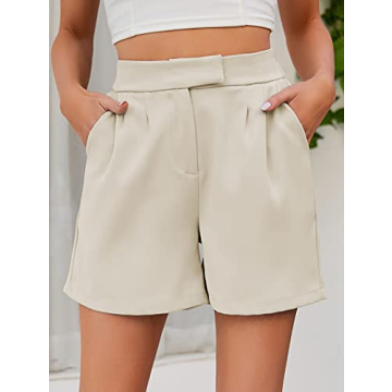Famulily Women's Cute High Waist Shorts with Pockets