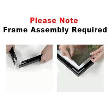 72"x72" XL Framed Wall Art - Moody Brown and Black Toned Abstract Design (Frame Assembly Required)