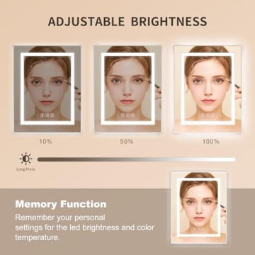 Habison Bathroom Mirror with LED Lights and Bluetooth